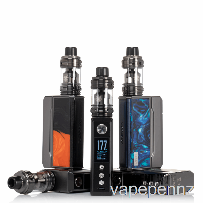VOOPOO Drag 4 177W Starter Kit Gun Metal + Ocean Blue VAPE NZ